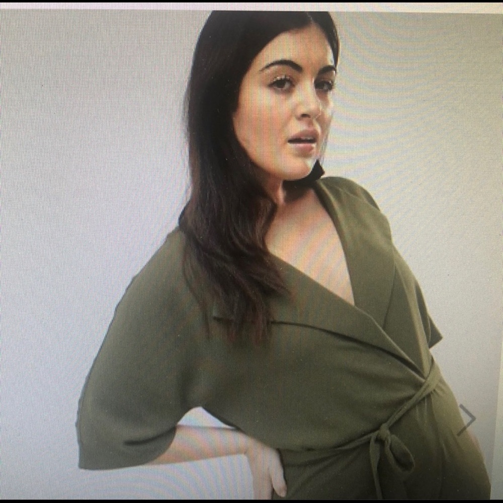 ASOS DESIGN CURVE Wrap Jumpsuit